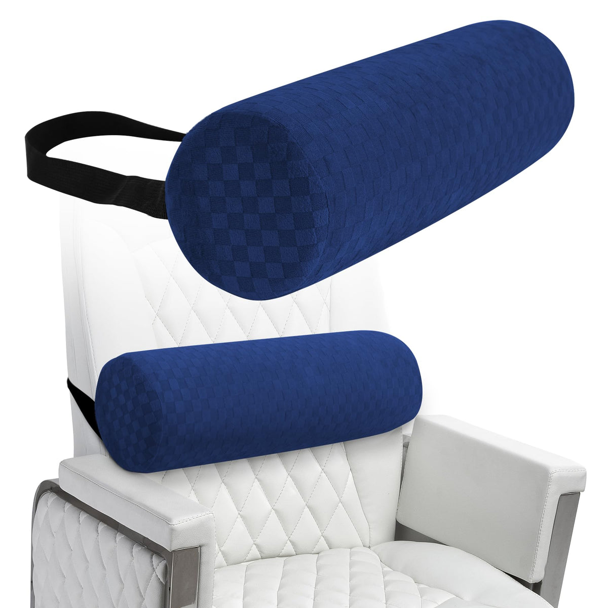 Lumbar Roll Pillow For Lower Back, Lumbar Support Foam Roll Cushion With Pillowcase And Upgraded Strap For Office, Chair, Car, S