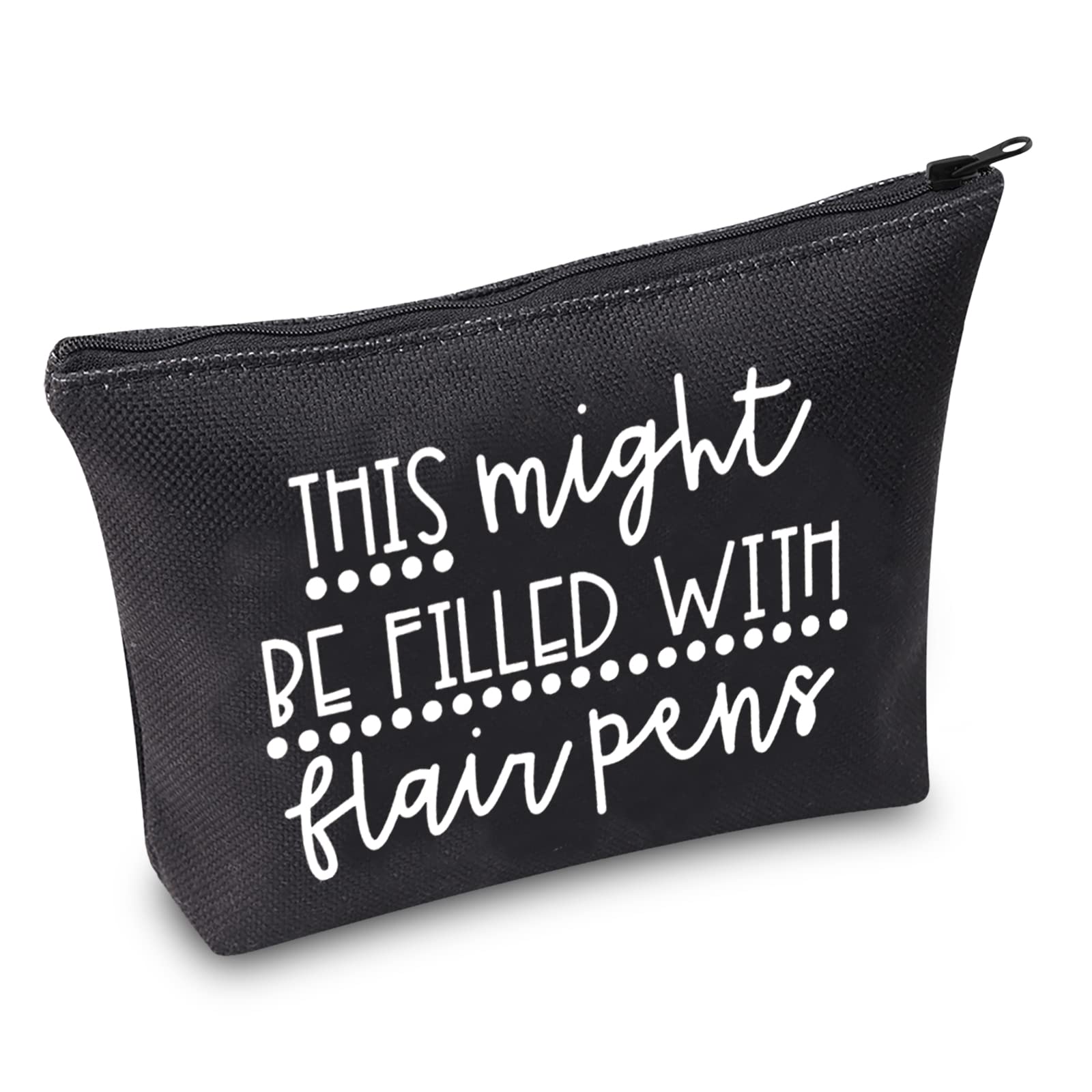 Tsotmo Teacher Gifts Teacher Pen Pouch This Might Be Filled With Flair Pens Pencil Case Teacher Pencil Case (Flair Pens Blk)