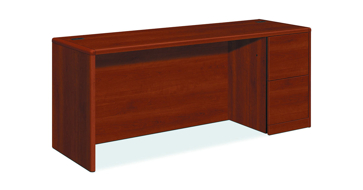 Hon 10707Rco 10700 Series Right Pedestal Credenza, 72W X 24D X 29 1/2H, Cognac