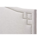 Baxton Studio Aubrey Modern and Contemporary Dark Grey Fabric Upholstered Twin Size Headboard