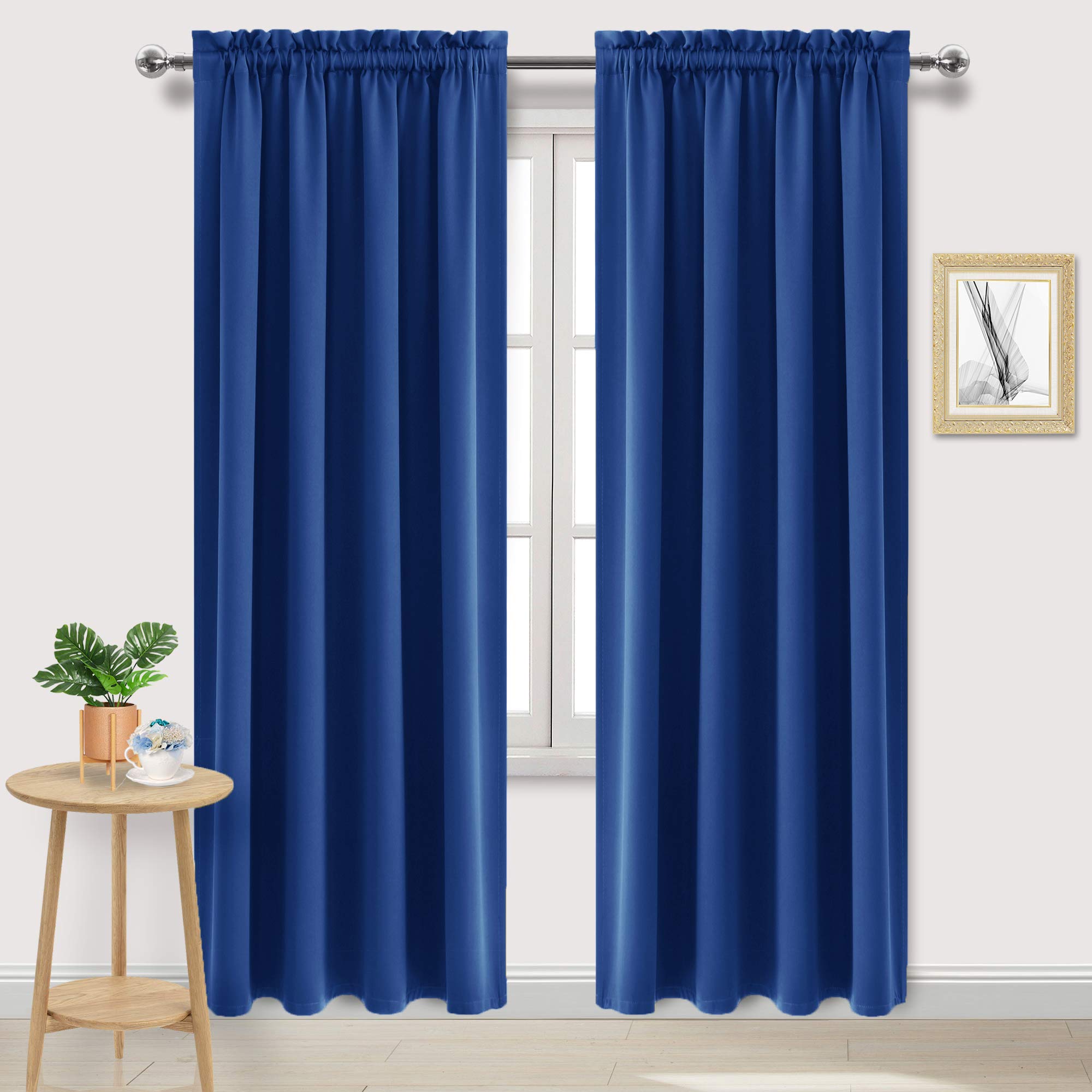 Dwcn Blackout Curtains Room Darkening Thermal Insulated Bedroom Curtains Window Curtain Panels, 52 X 84 Inches Long, Set Of 2 Cl
