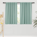 Ryb Home Blackout Curtains For Living Room Thermal Insulated Privacy Window Blinds For Kids Bedroom Cafe Bathroom Home Office, 42 Inch Width X 54 Inch Length, Aqua, 2 Panels