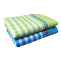 KAKUMANU Handloom 100% Pure Cotton Towels XXXL Size 36/72Inch(90/180cm) 3/6feet Heavy Quality (Multicolour Pack of 2)  Design 6
