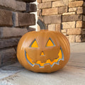 Halloween Pumpkin JackoLantern - Jack O Lantern Decorations for Halloween - Round Lightened Pumpkin for Front Porch, Party, Fron