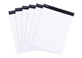 Mintra Office Legal Pads - ((Basic White 6Pk, 8.5In X 11In, Narrow Ruled)) - 50 Sheets Per Notepad, Micro Perforated Writing Pad