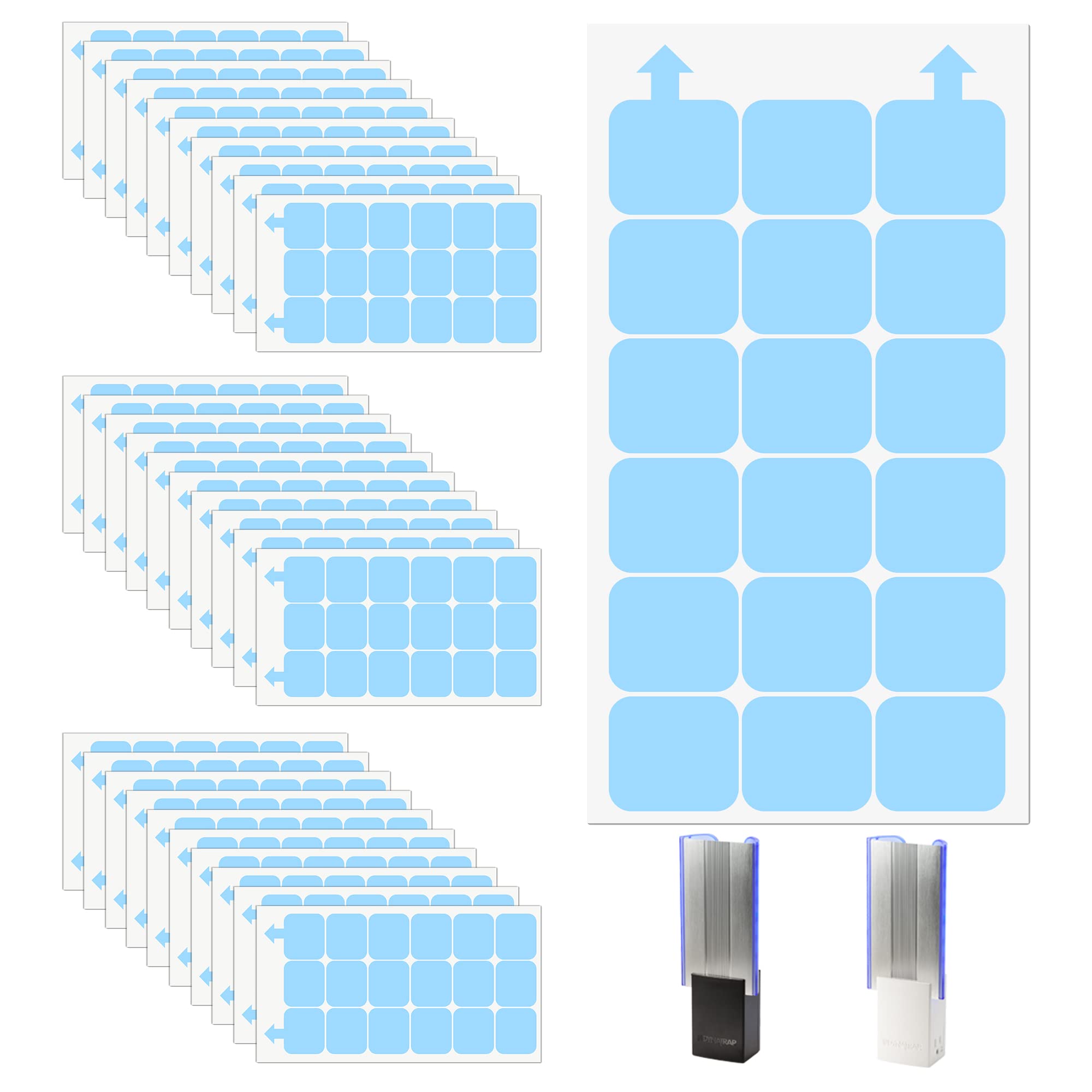 Qualirey 30 Pack Replacement Glue Cards Dt3009 Dt3019 Dt3039 Flylight Insect Trap, Indoor Plug In Insects Trap Mosquito Trap Ref