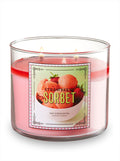 Bath and Body Works Strawberry Sorbet 3 Wick Scented Candle 14.5 Ounces