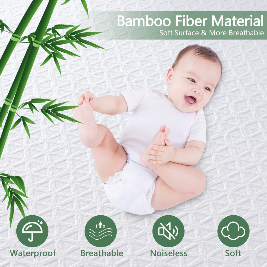 Premium 100% Waterproof Mattress Protector Queen Size, Breathable Bed Cover 3D Air Fabric Cooling Mattress Pad Cover Smooth Soft