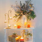 10 Hour Orange Votive Candles For Weddings Party Halloween Fall And Emergency, Set Of 36 Unscented Bulk Candles For Restaurants