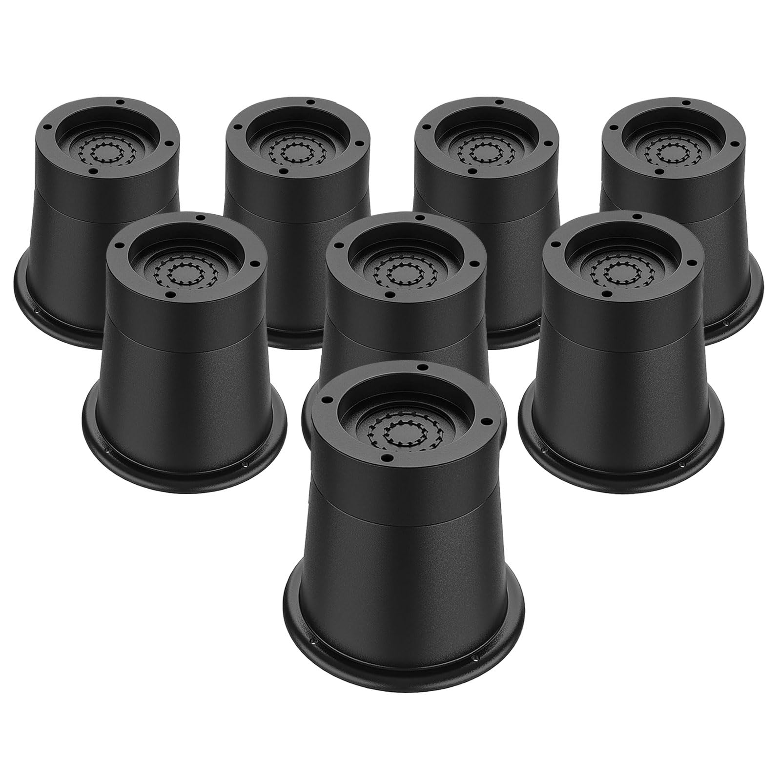 Annkut Round Bed Risers - 3 Inch Heavy Duty, Elevation In Heights 2 Or 3 Inch Circle Furniture Lifts For Chair, Table & Desk Leg