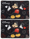 Fun Homes Disney Mickey Mouse 2 Pieces AntiSlip Bath Mat 23x15 (Black) CTKTC046786