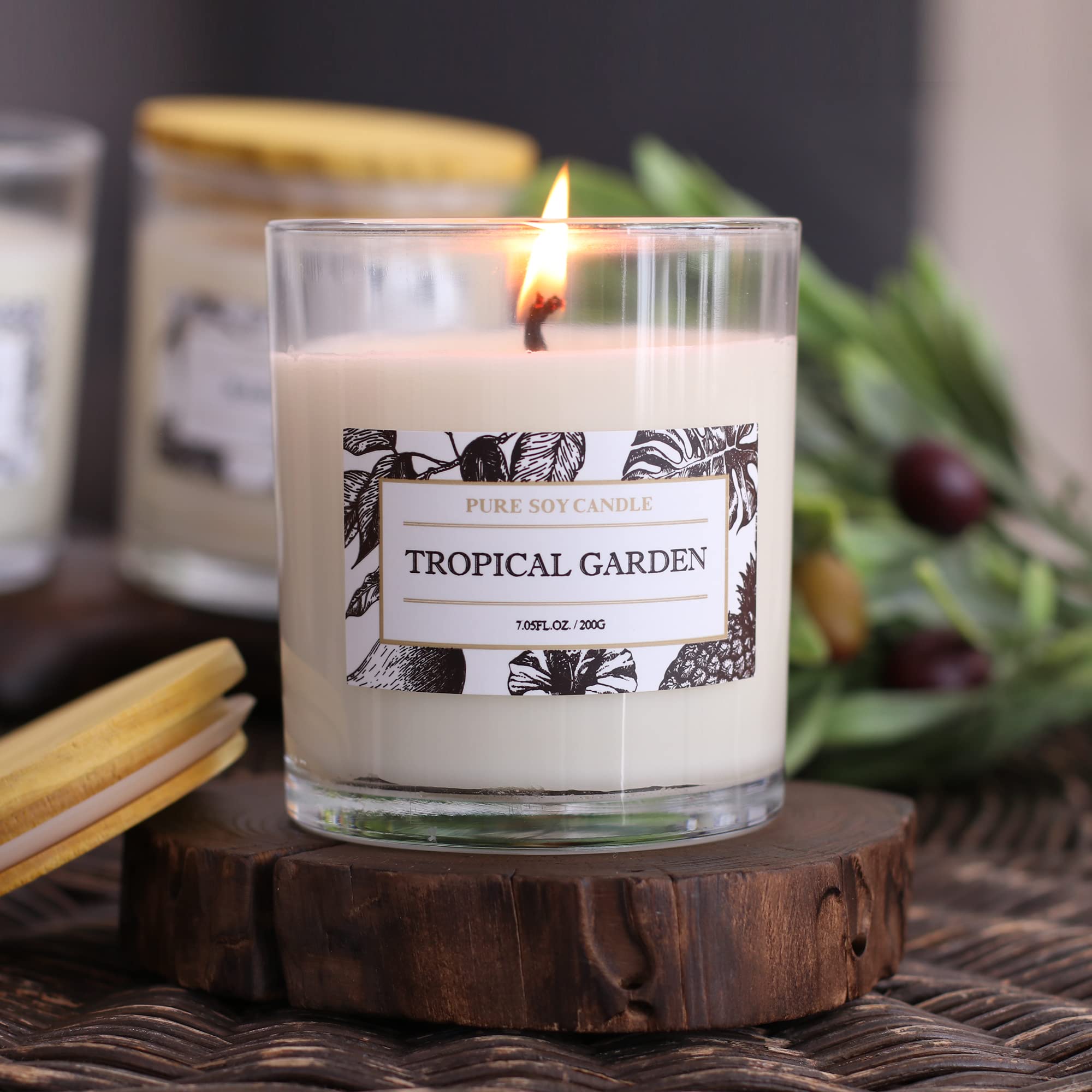 Aronica Tropical Hawaiian Soy Candle, Island Candle Summer Sunset Scented, House Wax, Scent Candles For Home, Bestfriend Gift, B