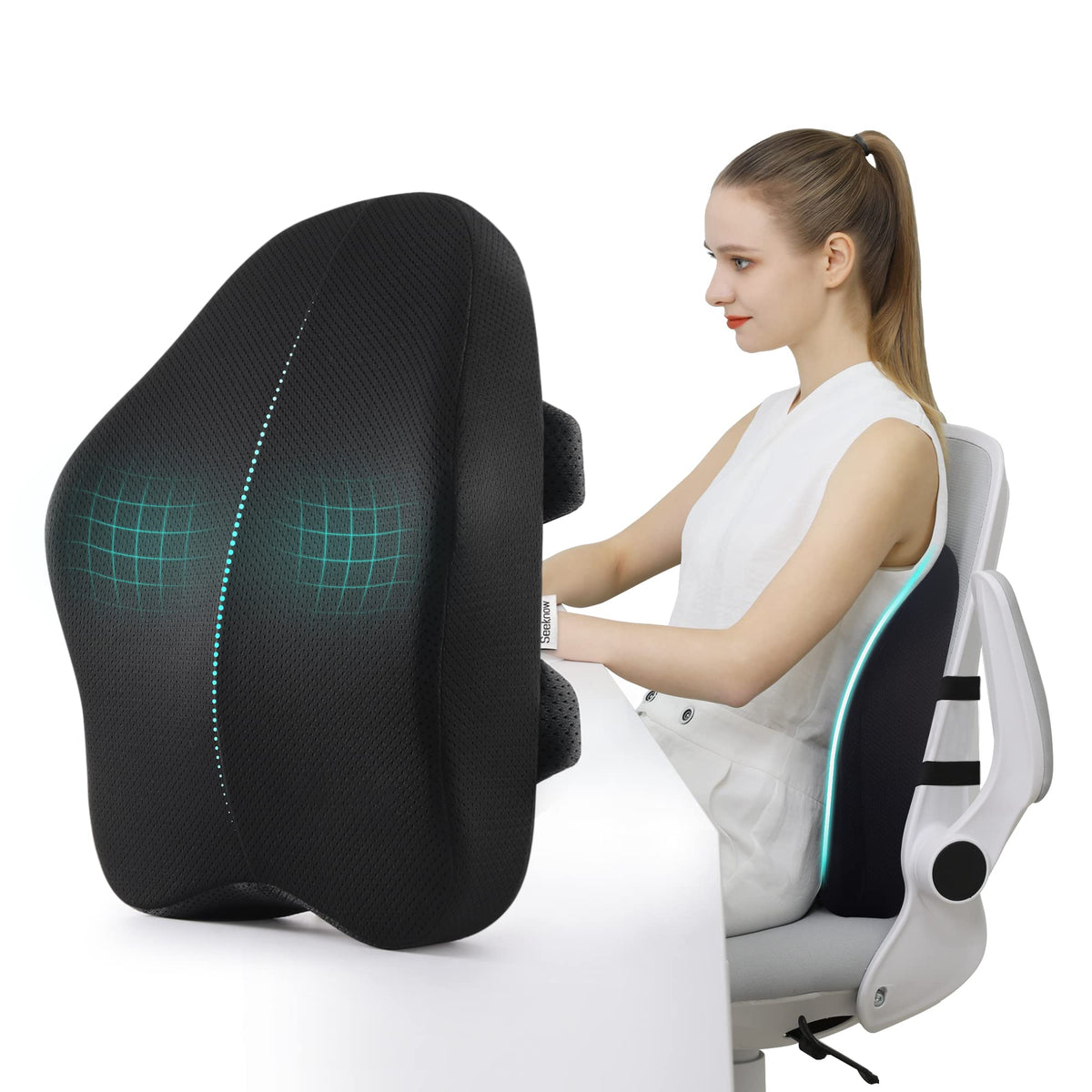 Lumbar Support Pillow For Office Chair Back Support Pillow For Chair Car Seat Back Support Ergonomic Back Chair Pillow Desk Chai