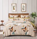 Homewards Brown Leaves Double Bed Comforter Size 216X230Cm