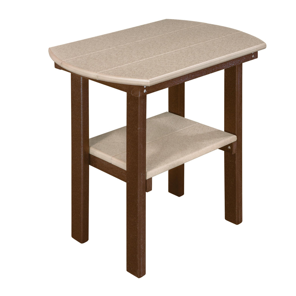 American Furniture Classics 525WWTB Oval End Table, Weatherwood and Tudor Brown