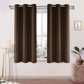Dwcn Brown Blackout Curtains For Living Room, Room Darkening Thermal Curtains For Living Room, Solid Light Blocking Window Curta
