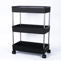 Aexoniz Toys Aexoniz Plastic Kitchen Storage Trolley Rack With Wheels,Slide Out Storage Shelves Space Saving Home Storage Organi
