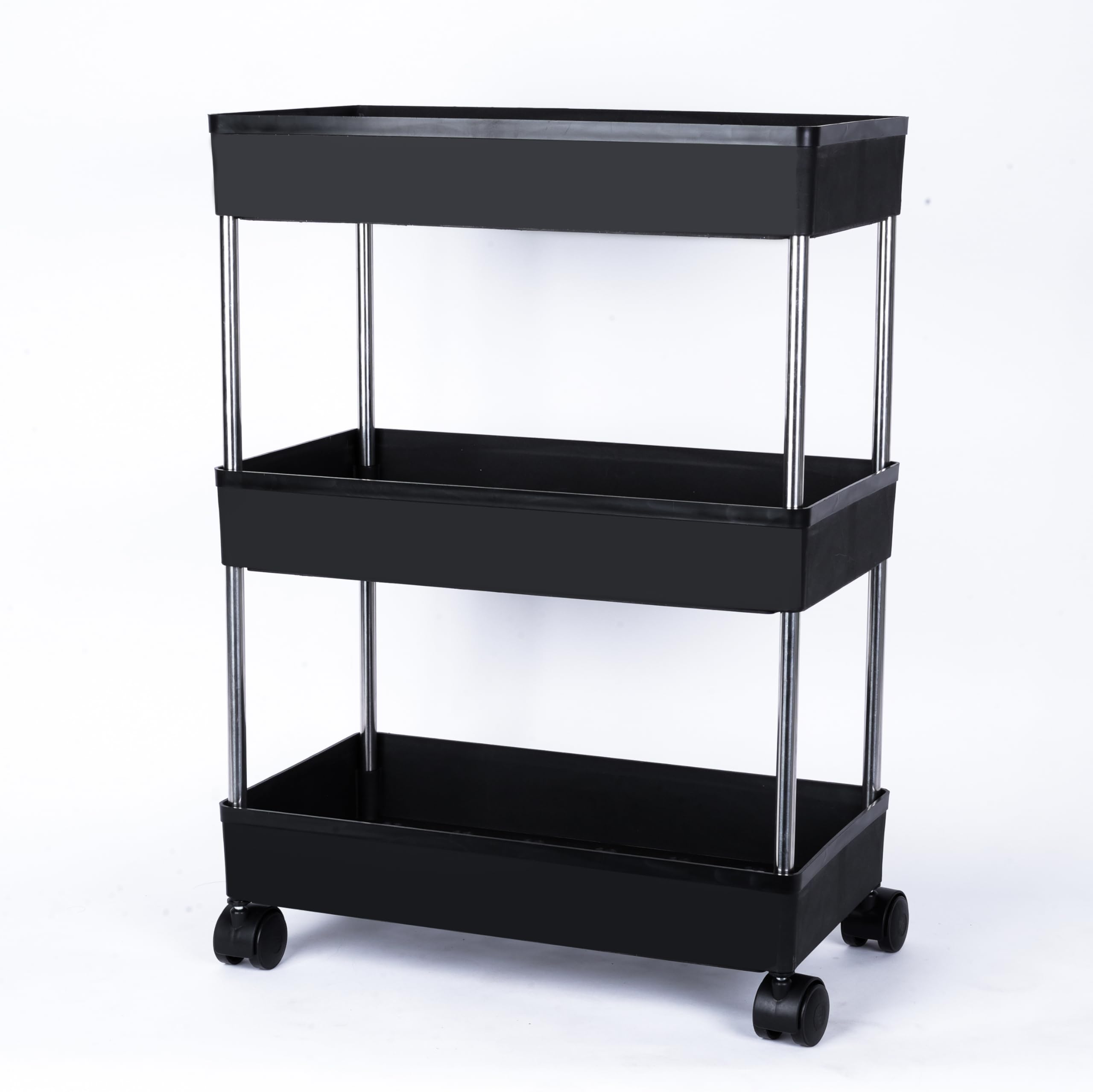 Aexoniz Toys Aexoniz Plastic Kitchen Storage Trolley Rack With Wheels,Slide Out Storage Shelves Space Saving Home Storage Organi