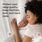 Niagara 2 Pack Of Pillow Protectors With Zipper, Queen Size, Effective Dust Protection, Quiet, Stay In Place Pillow Covers, Brea