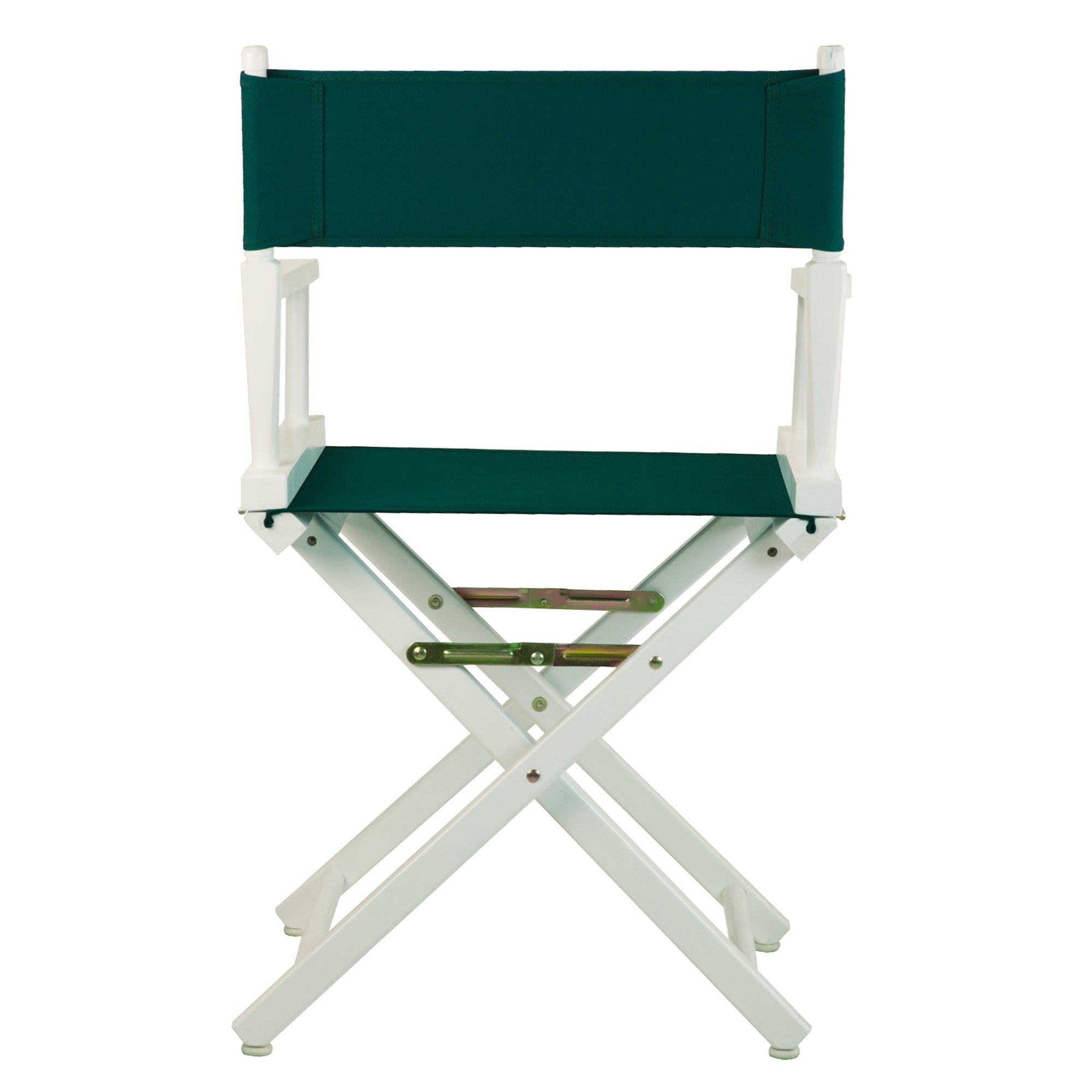 Casual Home 18&quot; Director'S Chair White Frame With Hunter Green Canvas
