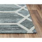 Rizzy Home Alora Decor Honey 5'X7'6" Geometric Gray/Ivory Hand-Tufted Area Rug
