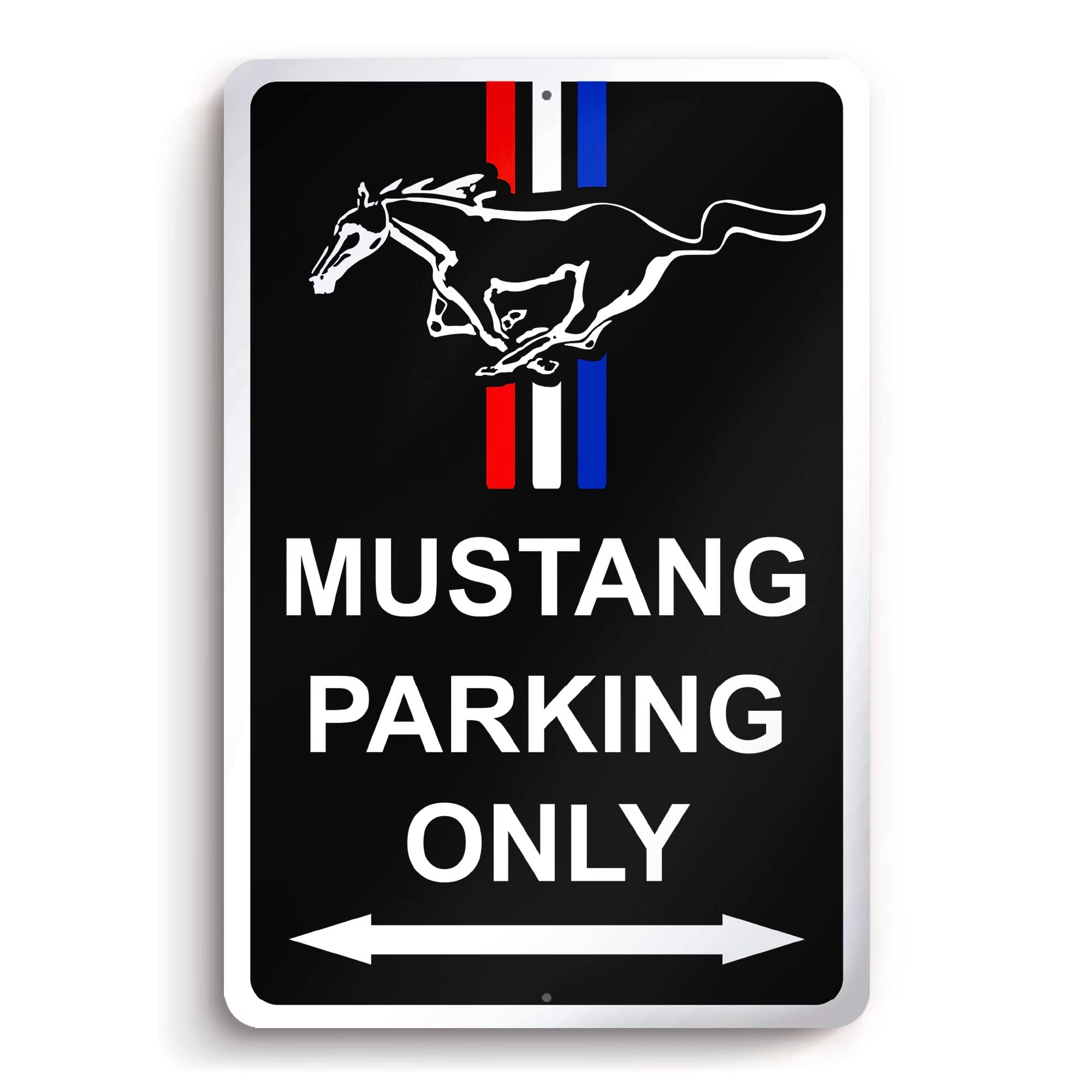 Mustang Sign - 8X12 Aluminum Garage Gifts For Men - Mustang Man Cave Sign - Gifts For Mustang Lovers - Ford Mustang Poster - For