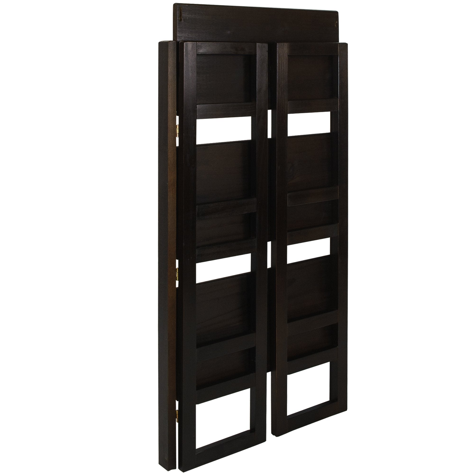 Casual Home 3-Shelf Folding Student Bookcase (20.75&quot; Wide)-Espresso