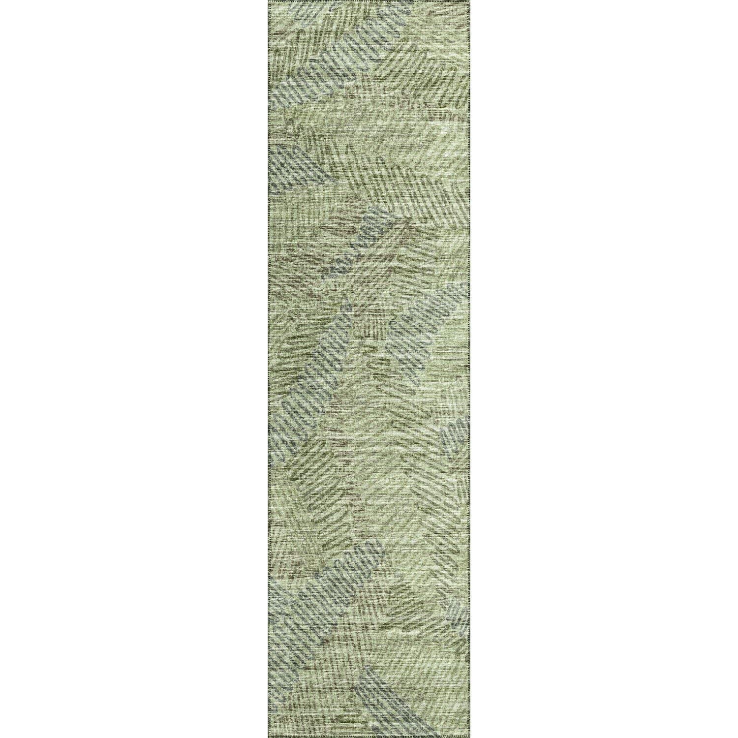 Sedona Sn11 Green Transitional Rug Runner 2' 3" X 10'