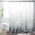 HMS Happy Memories Bohemian Flower Bathroom Curtain Colorful Boho Floral Print Beautiful Bright Polyester Fabric Cloth Shower Cu