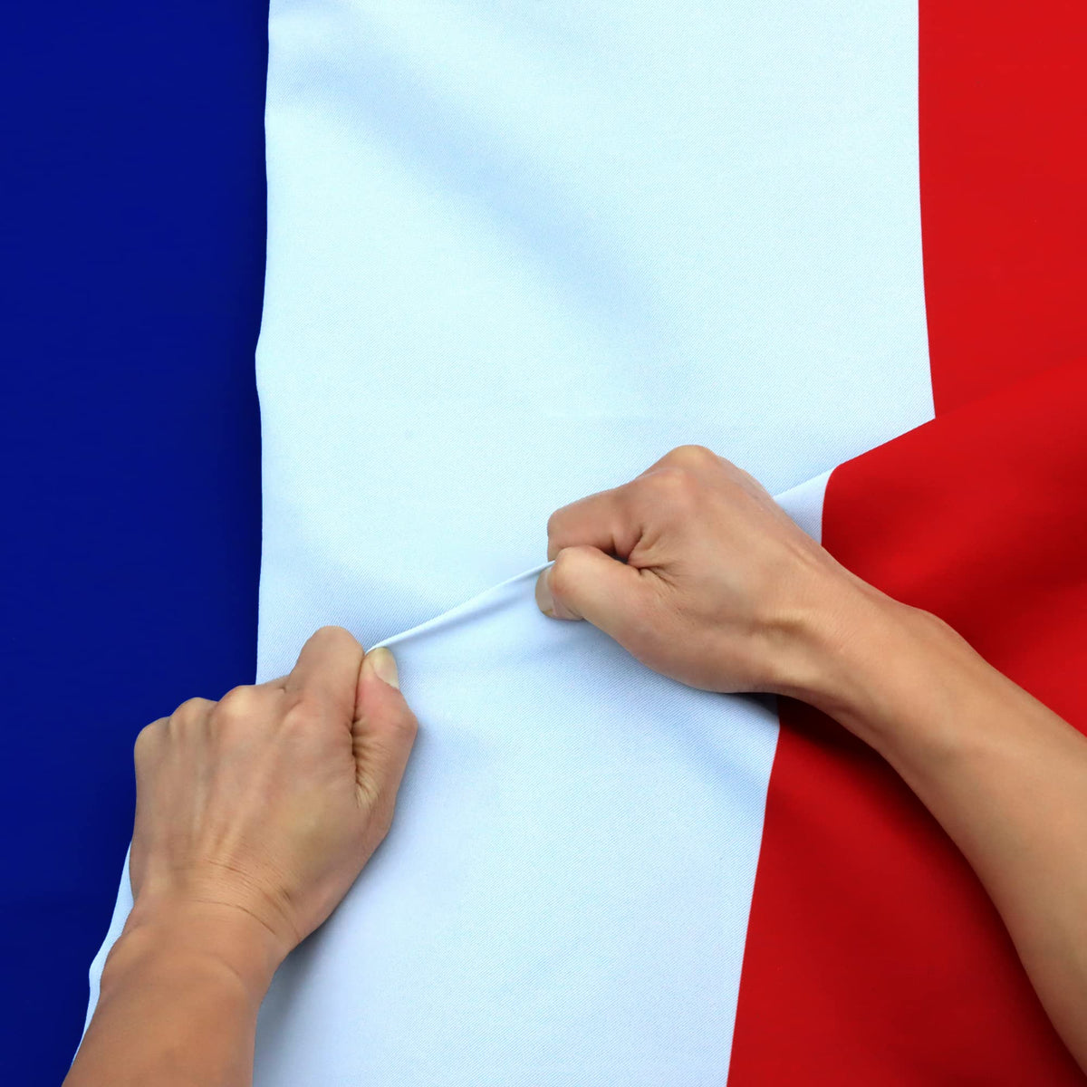 Anley Rip-Proof Double Sided 3-Ply France Flag 3X5 Ft - Canvas Header And Wrinkle Resistant - The Longest Lasting French Nationa