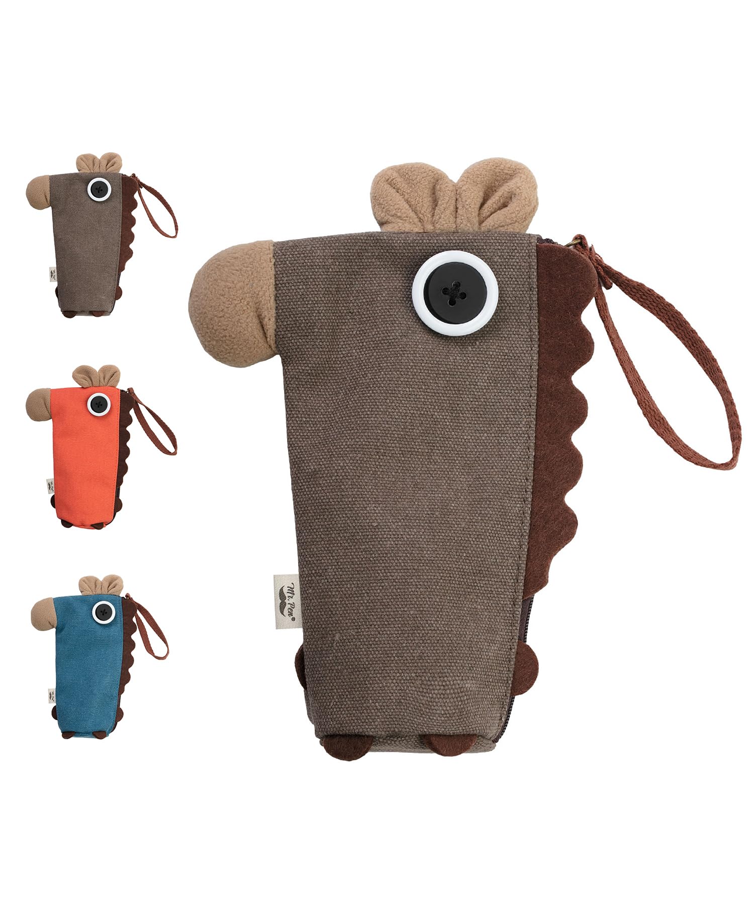 Mr. Pen- Standing Pencil Case, Animal Pencil Pouch, Brown Donkey, Kids Pencil Case For Kids, Stand Up Pencil Case, Cute Pencil P