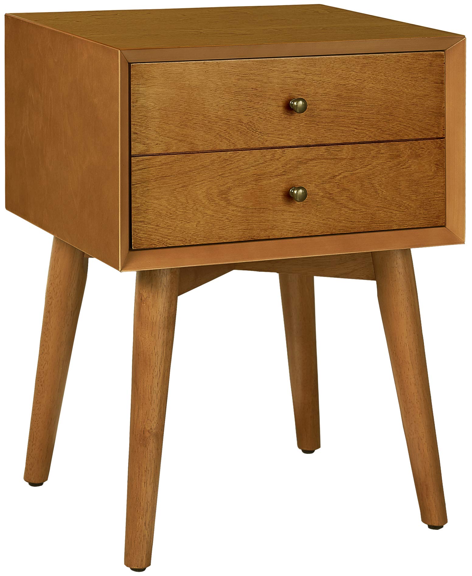 Crosley Furniture Landon Nightstand Side Table With Drawer, Acorn
