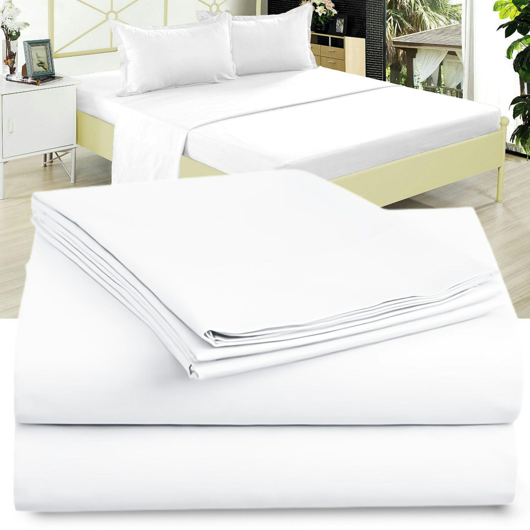 Twin Sheet Set - 1800 Ultra-Soft Microfiber Twin Bed Sheets - Double Brushed - Deep Pockets - Easy Fit - Wrinkle Free - Comfy -