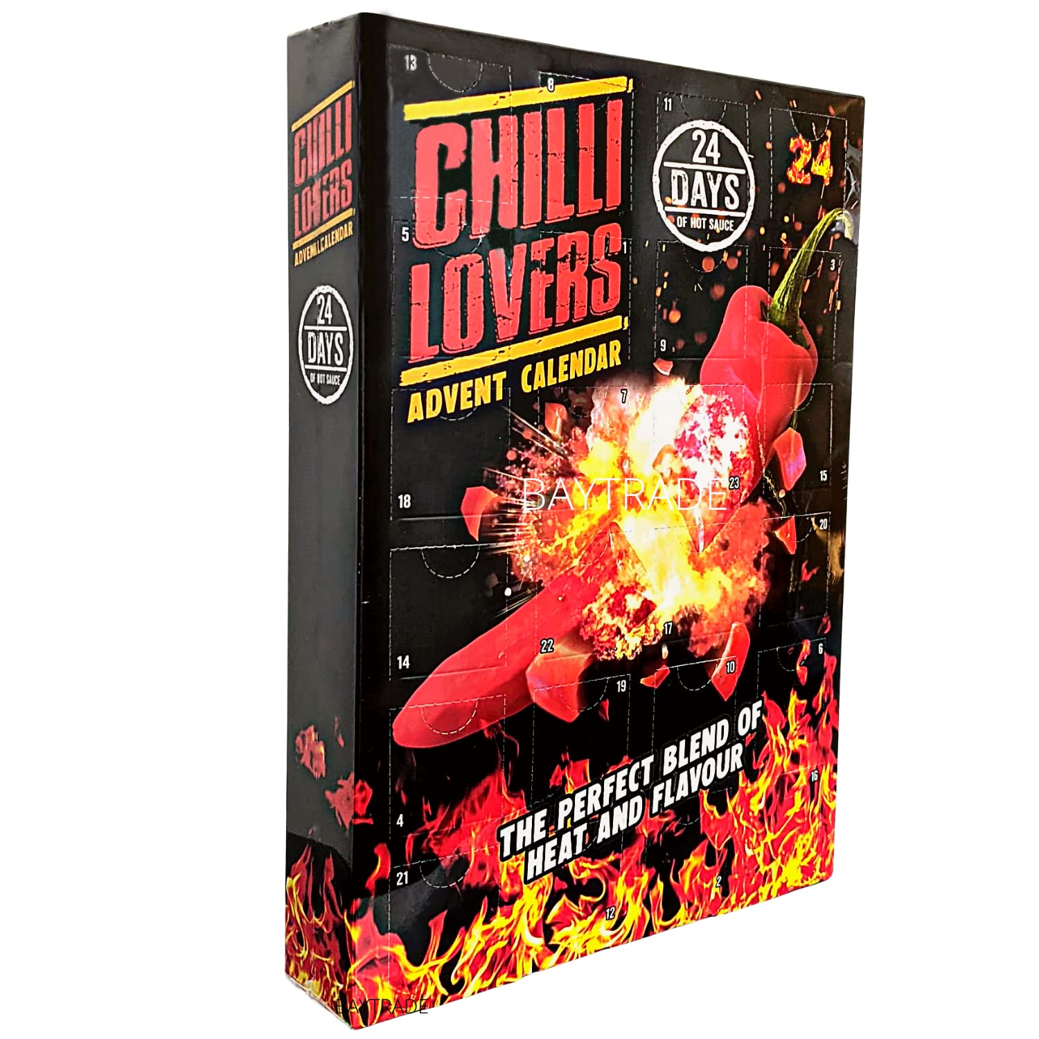 Hot Sauce Advent Calendar 2023 - Chilli Advent calendar 2023-24 Days Chilli Sauce - Christmas Food Advent Calendar Men Women Veg