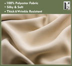 Pi Blackout Curtains,Room Darkening Heat Insulated Ring Top Window Drape For Living Room/Bedroom/Sliding Door 1 Panel (Beige,W52Xl72)