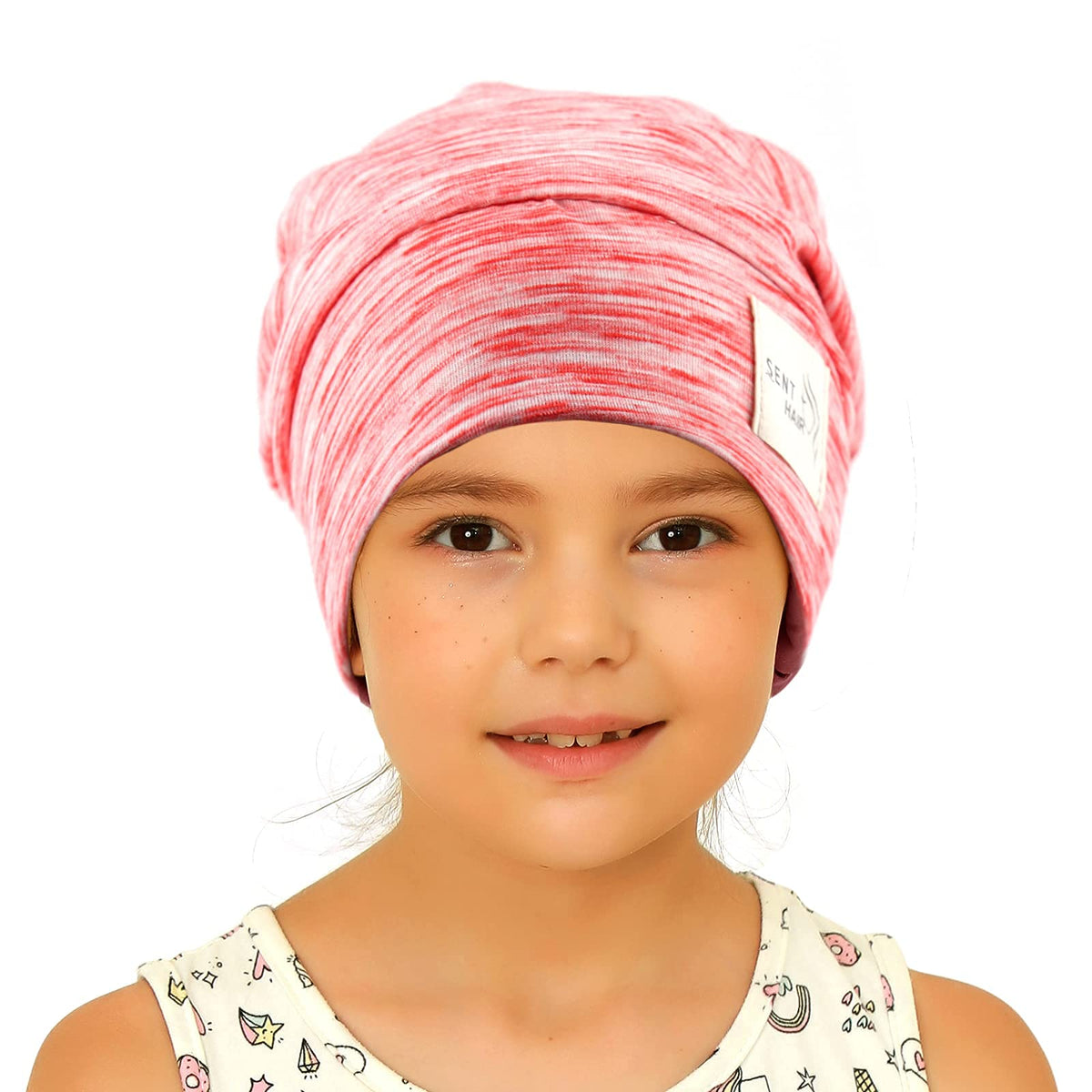 sent hair Kids Satin Lined Bonnet Silk Slouchy Beanie for Natural Hair Adjustable Sleep Bonnet Slap Cap for Kids,Child,Toddler,T
