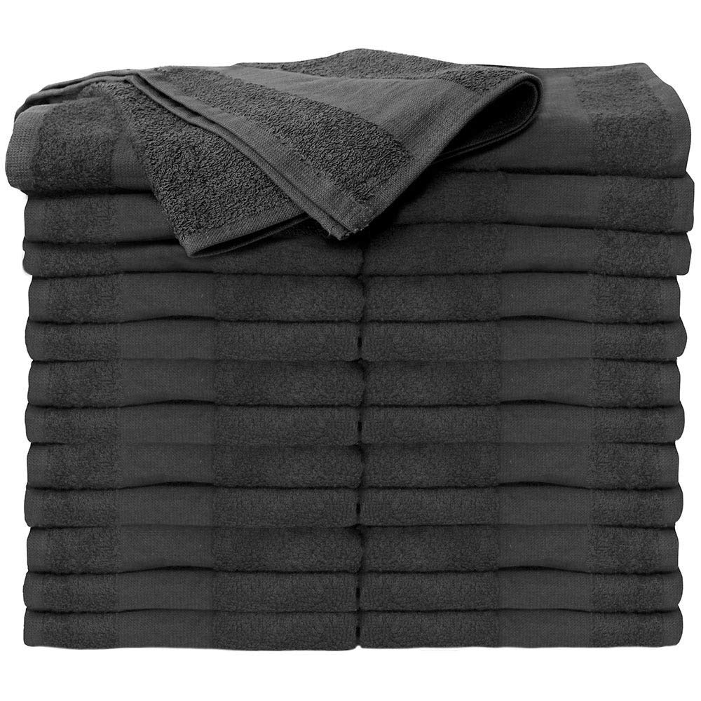ForPro Professional Collection Premium Bleach Tough Salon Towels, Cool Grey, 100% Cotton, Bleach-Proof Towels, Stain Resistant, 