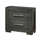 Best Quality Furniture Nightstand, Weathered Gray