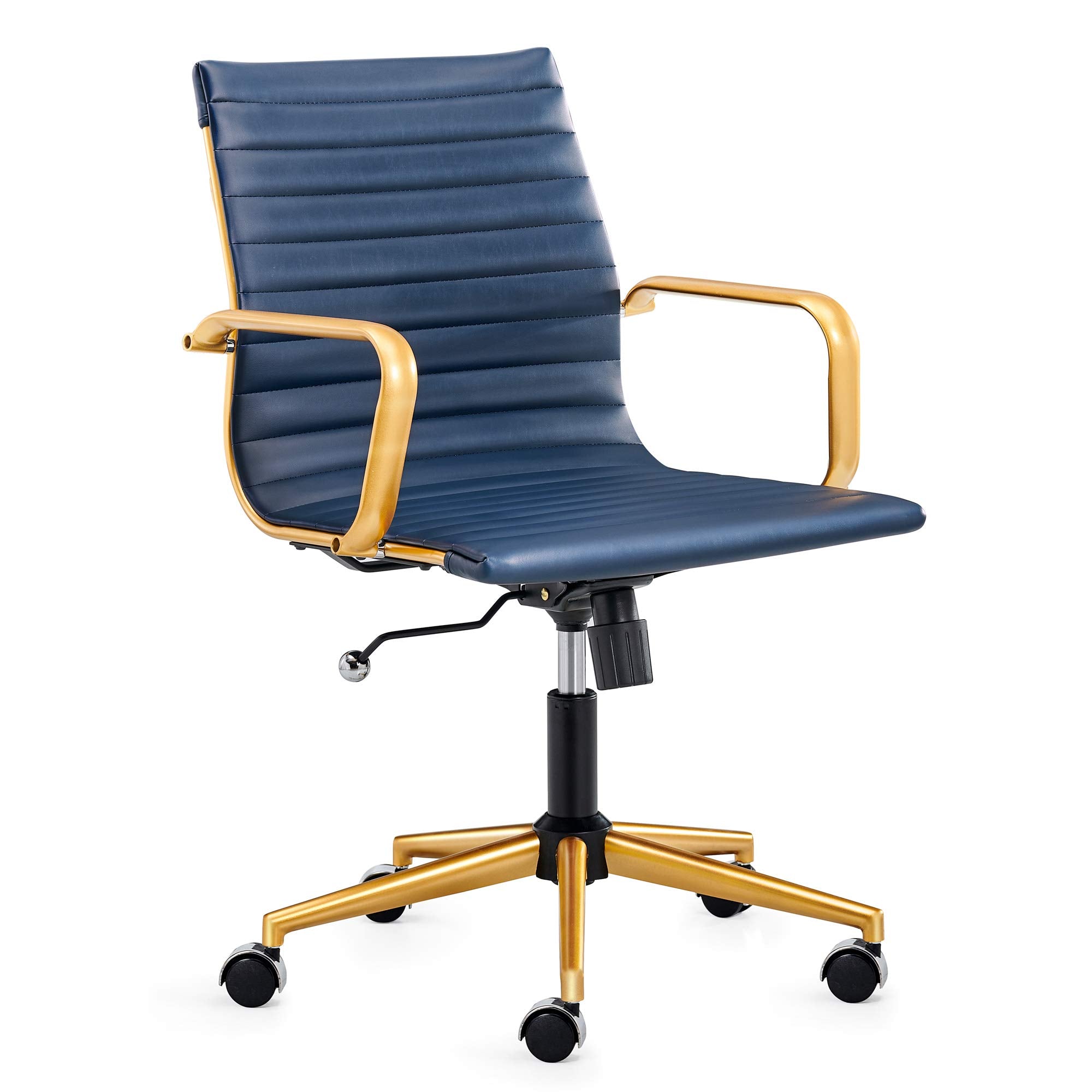 Luxmod Executive Desk Chair - Ergonomic Swivel Office Chair With Armrests And Wheels, Heavy-Duty Chair For Home Office, Comforta