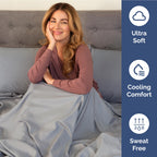Extra Deep Pocket King Sheets - 4 Piece Breathable & Cooling Bed Sheets - Hotel Luxury Bed Sheet Set - Soft, Wrinkle Free & Comfy - Easily Fits Extra Deep Mattresses - Deep Pocket Steel Blue Sheets