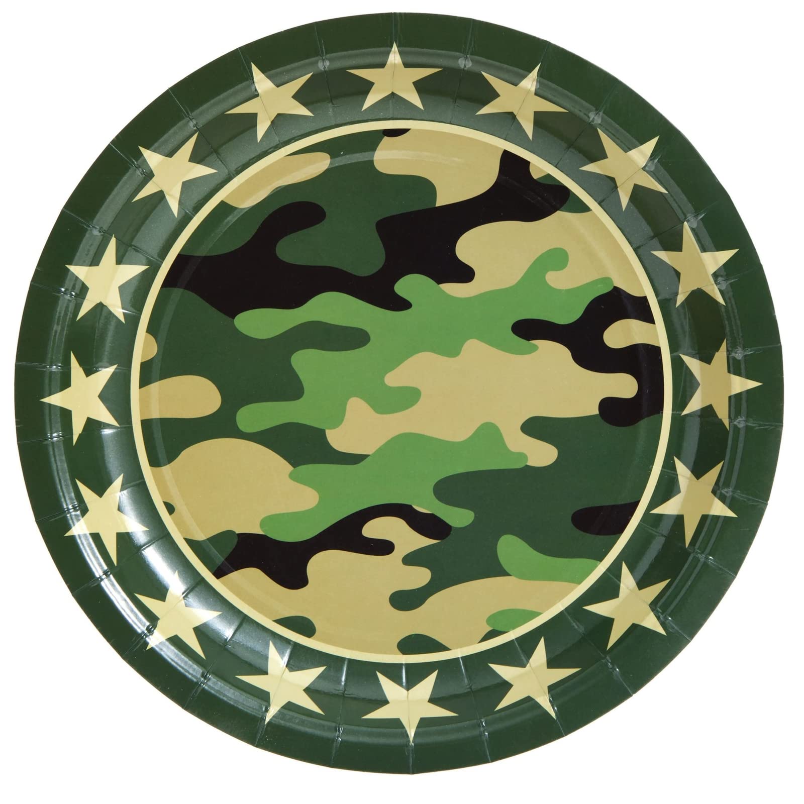 Blue Panda 144-Piece Camo Party Decorations For Army-Themed Birthday, Baby Shower, Welcome Home Party, Serves 24, Includes Camou