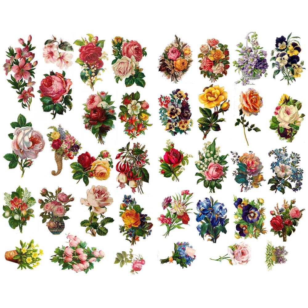 Seasonstorm Spring Bouquet Of Flowers Precut Anti-Uv Waterproof Decoration Album Planner Stickers Scrapbooking Diary Sticky Pape