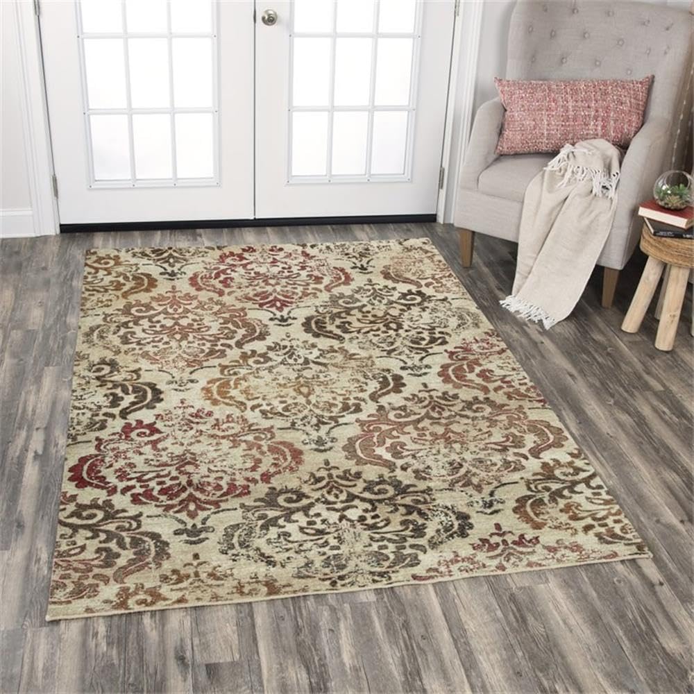 Rizzy Home Alora Decor Euphoria 9' X 12' Beige/Brown/Beige/Brown/Rust Hybrid Area Rug