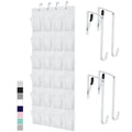 Gorilla Grip Slip Resistant Breathable Space Saving Mesh Large 24 Pocket Shoe Organizer, Up to 40 Pounds, Over the Door, Sturdy 