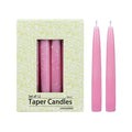 12-Piece Taper Candles, 6-Inch, Pink 12 Count (Pack of 1)