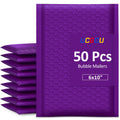 Ucgou Bubble Mailers 6X10 Inch Purple 50 Pack Poly Padded Envelopes Small Business Mailing Packages Opaque Self Seal Adhesive Wa