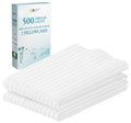 CALIFORNIA DESIGN DEN Soft & Silky 500 Thread Count 100% Cotton is Cool & Smooth, 2 White Standard Pillow Cases Fits Standard & 
