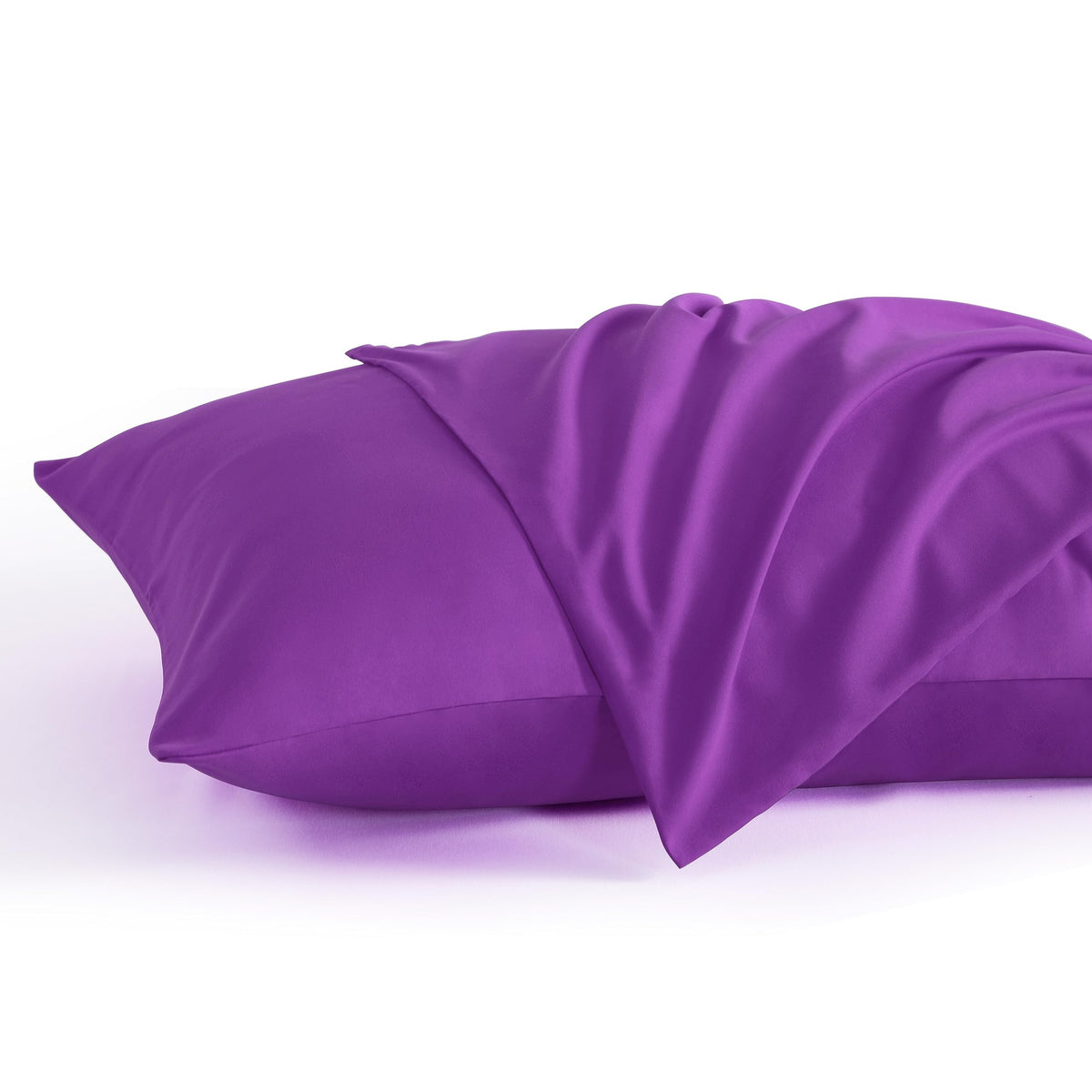 Ntbay Standard Pillow Cases Set Of 2, 2 Pack Brushed Microfiber 20X26 Pillow Cases, Soft, Wrinkle, Fade, Stain Resistant Purple