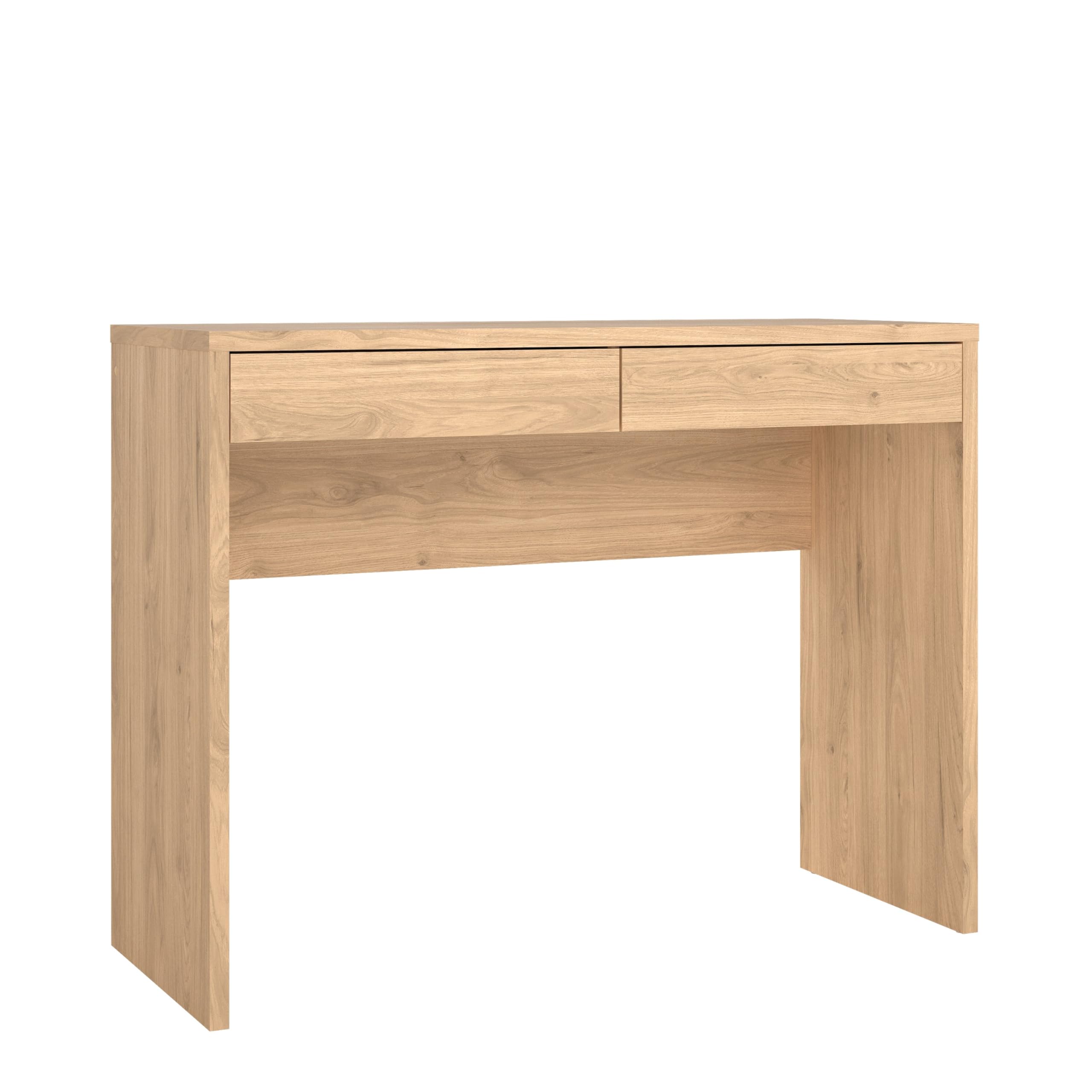 Wilbur Home Office Writing Desk with 2 Storage Drawer, Jackson Hickory