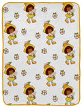 Strawberry Shortcake Orange Blossom Plush Throw Blanket - Measures 46 x 60 Inches - Kids Super Soft Lightweight Fleece Bedding